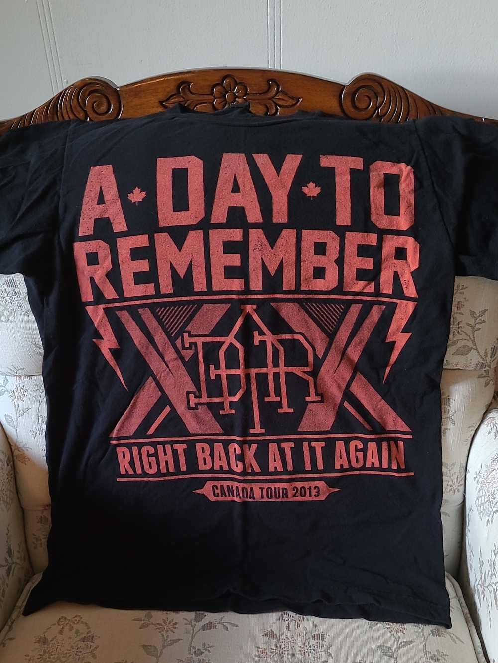 Men's A Day To Remember VIP Canadian Tour 2013 T-Shirt